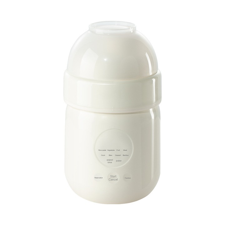 Aparat De Gatit Cu Aburi Si Blender Pentru Bebelusi, 6 In 1, Fierbere, Pasare, Sterilizare, Programare, Mentinere Cald, 350ml, HHERESSY ® B1, Alb Fildes