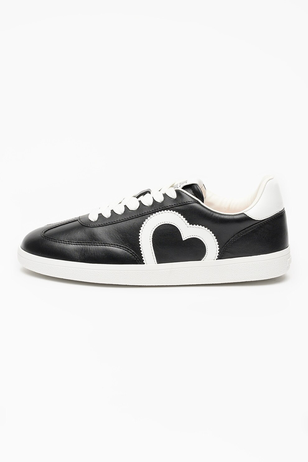 Love Moschino, Pantofi sport cu terminatie tip soseta si logo