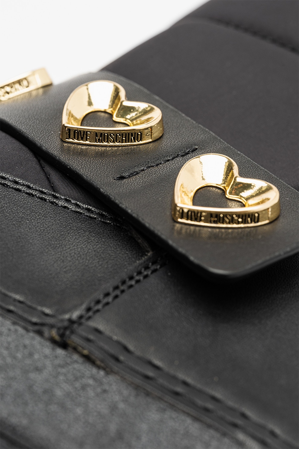 nozominnn♡ Love Moschino, Cizme de iarna slip-on, Auriu, Negru, 39-40 - eMAG.ro