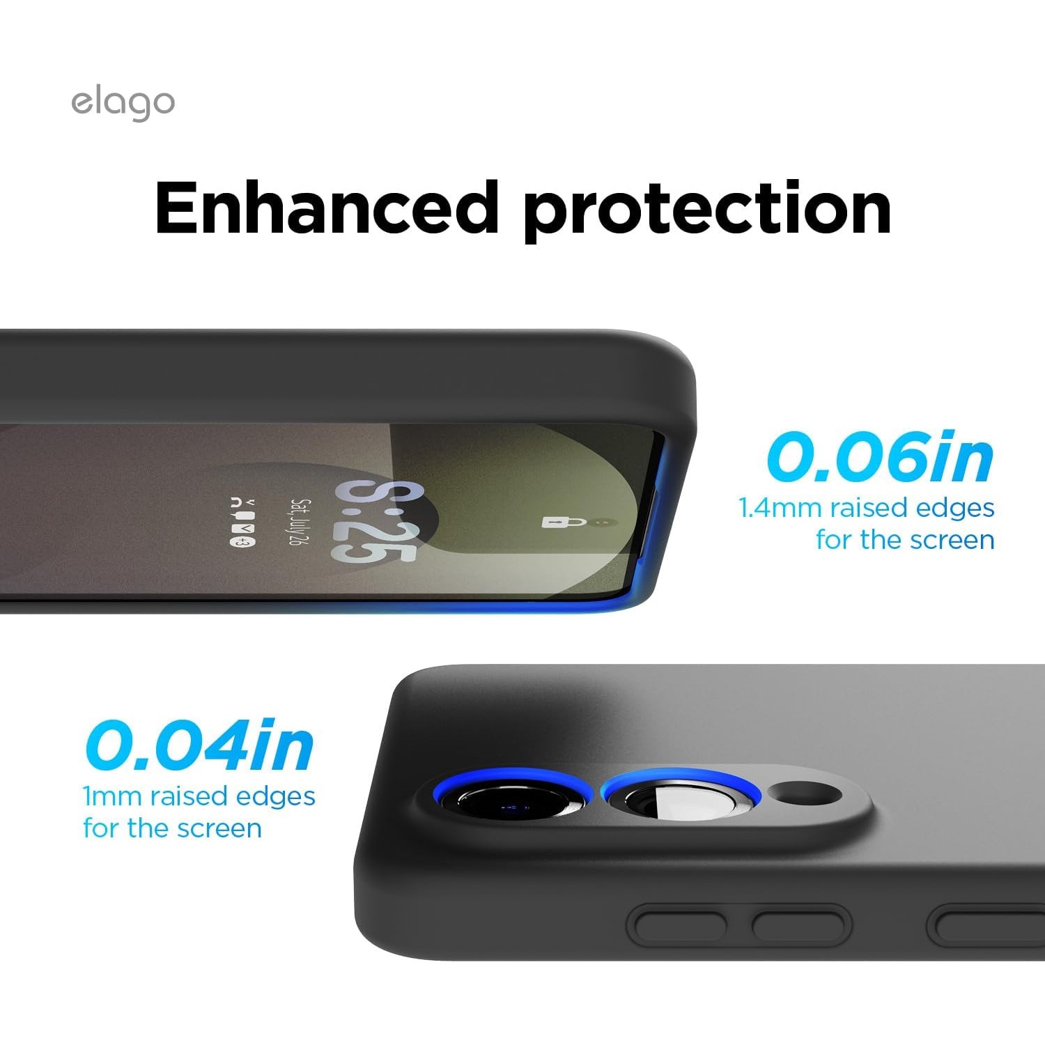 Husa telefon compatibila cu Samsung Galay S25 Edge, Soft Silicone Premium, Anti-Soc, Protectie camera, Microfibra interior ( catifea ), Margini Ridicate pentru Protectia Ecranului, Negru