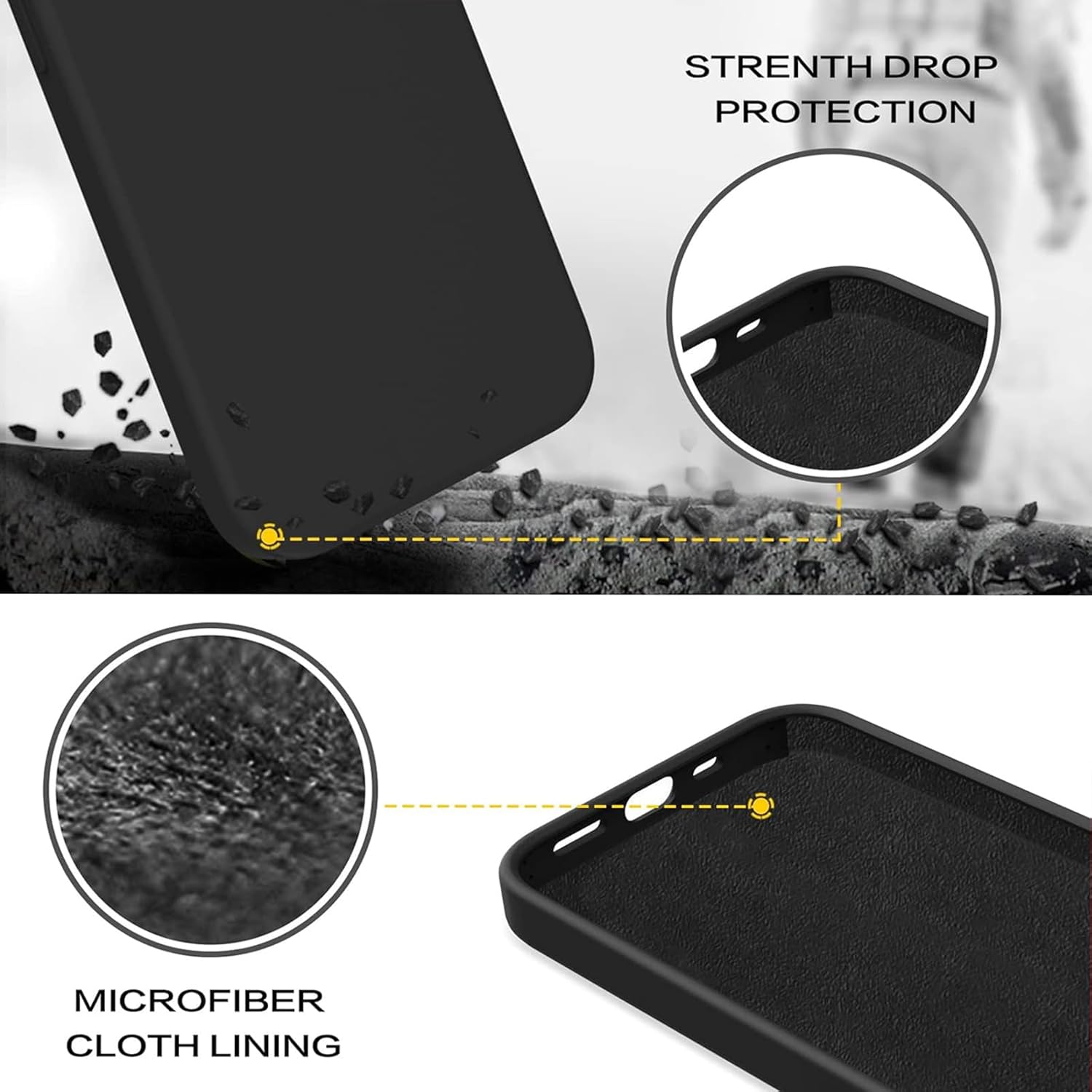 Husa telefon compatibila cu Samsung Galaxy A51, Soft Silicone Premium, Anti-Soc, Protectie camera, Microfibra interior ( catifea ), Margini Ridicate pentru Protectia Ecranului, Negru