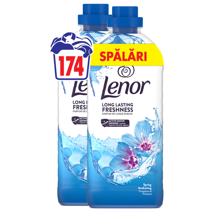 Pachet Balsam de rufe Lenor Spring Awakening 2x1827 ml, 174 spalari