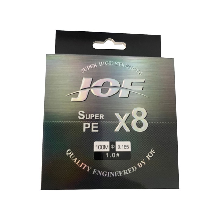 Fir textil impletit in 8 fire, Super Braid cu o rezistenta puternica, Verde, 0.165 mm, 100 metri