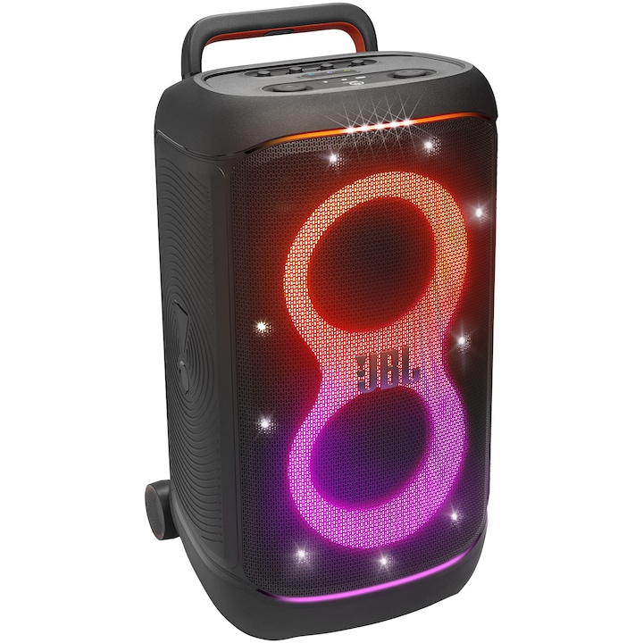 Аудио система JBL Partybox 520, Преносима, 400W, Bluetooth 5.4, Auracast, IPX4, 15 часа живот на батерията, Сменяема батерия, Черна