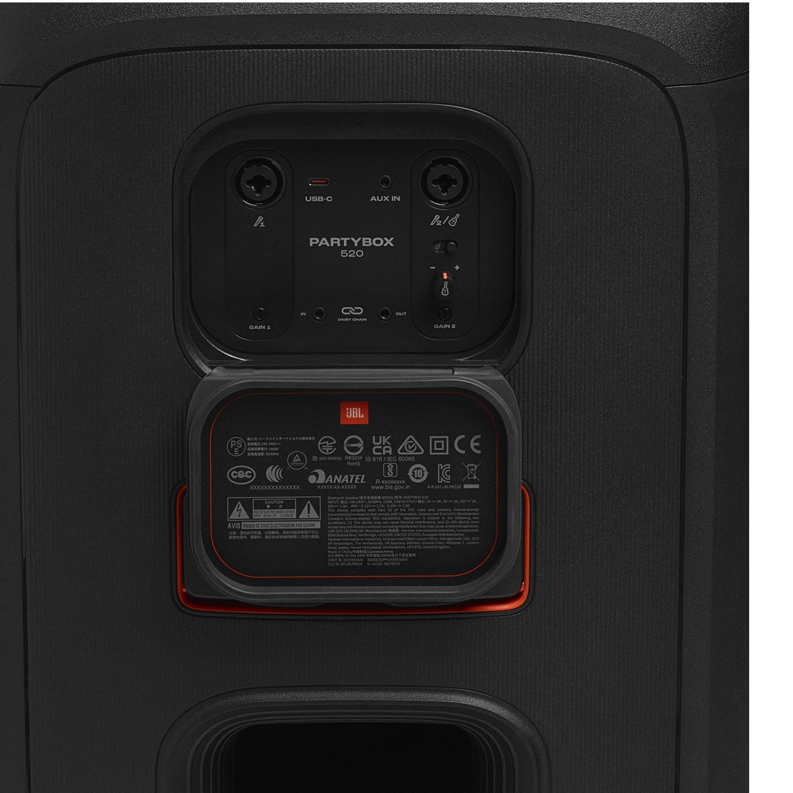 Sistem audio portabil JBL Partybox 520, 400W, Bluetooth 5.4