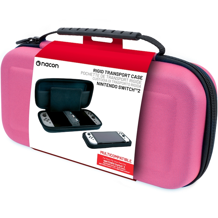 Nacon hordtáska, rózsaszín Nintendo Switch 2-höz