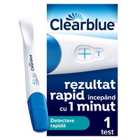 Test de sarcina Clearblue Detectare rapida, Rezultat rapid, incepand de la 1 minut, 1 test