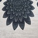 Covor Antiderapant Floral, 80x200cm, Poliester, pentru Bucătărie, Hol, Dormitor