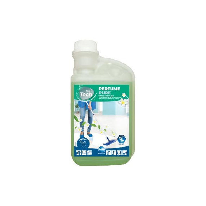 Detergent ecologic, PAA-home® concentrat pentru curatarea si intretinerea pardoselilor stralucitoare gresie portelanata glazurata, linoleum termoplastic sau protejat si a suprafetelor moderne, miros floral