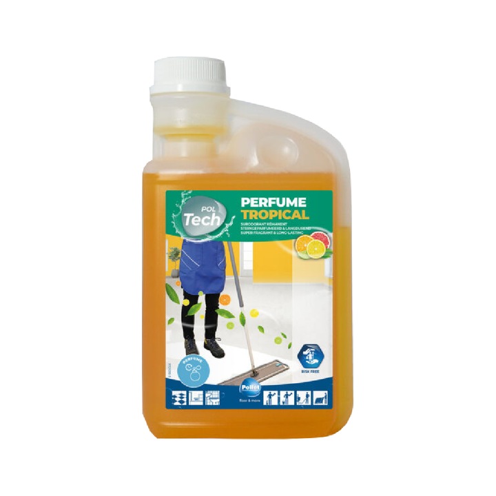 Detergent ecologic, PAA-home® concentrat pentru curatarea si intretinerea pardoselilor stralucitoare gresie portelanata glazurata, linoleum termoplastic sau protejat si a suprafetelor moderne, miros citrice