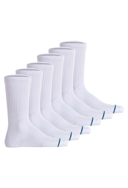 Stance, Set de sosete unisex - 6 perechi, Alb