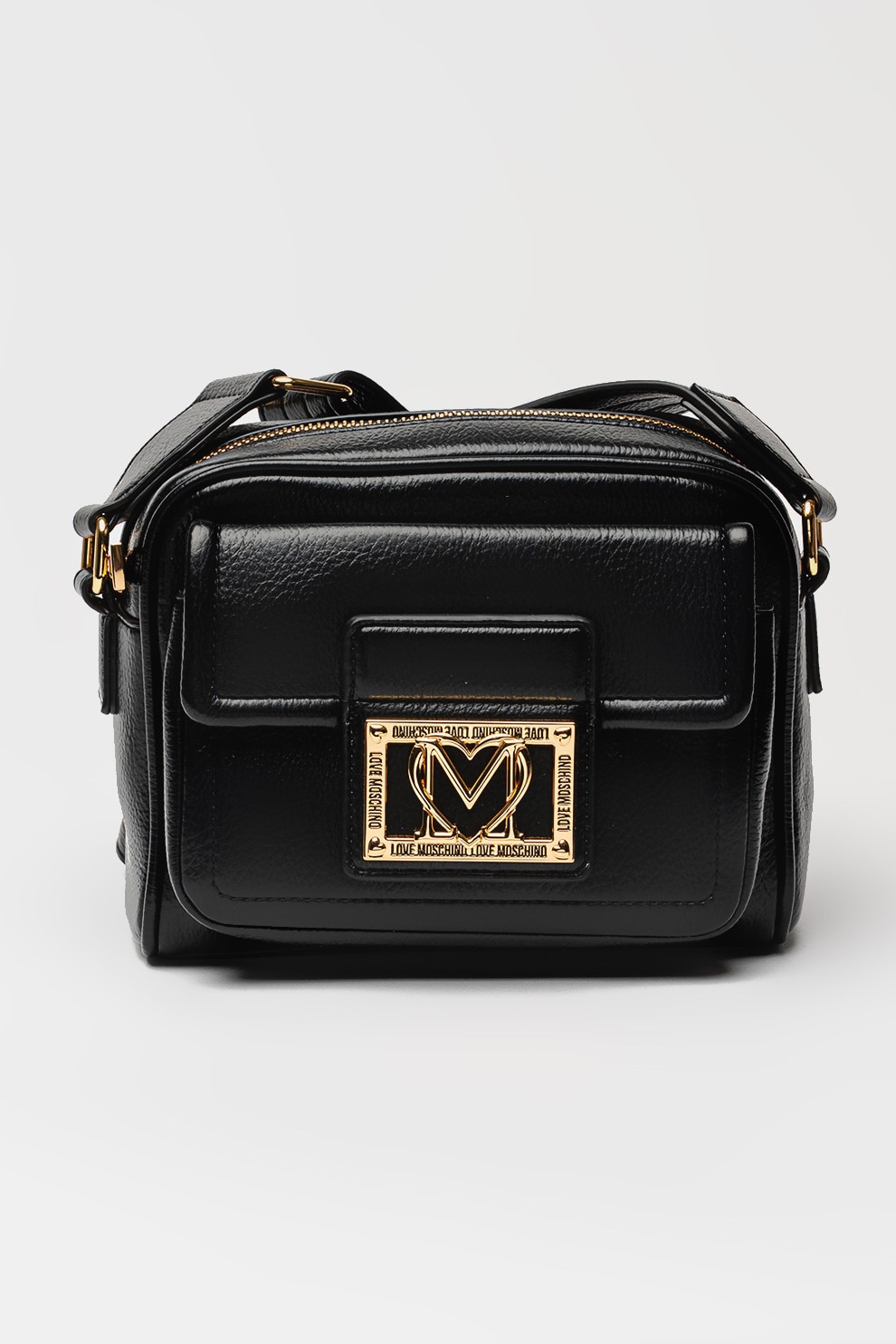 Love Moschino, Geanta crossbody mica matlasata, Negru - eMAG.ro