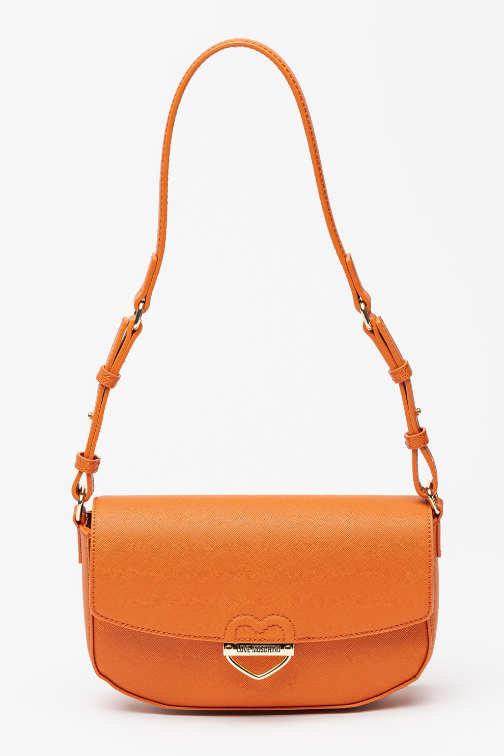 Love Moschino, Geanta crossbody din piele ecologica cu clapa