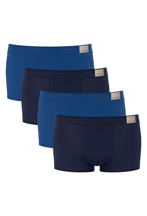 Sloggi, Set de chiloti hipster GO Natural - 4 perechi, Albastru