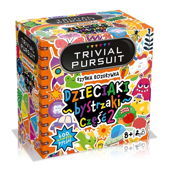 Társasjáték Trivial Pursuit Dzieciaki Bystrzaki vol. 2, 2+ játékos, 8+, 60 perc, lengyel