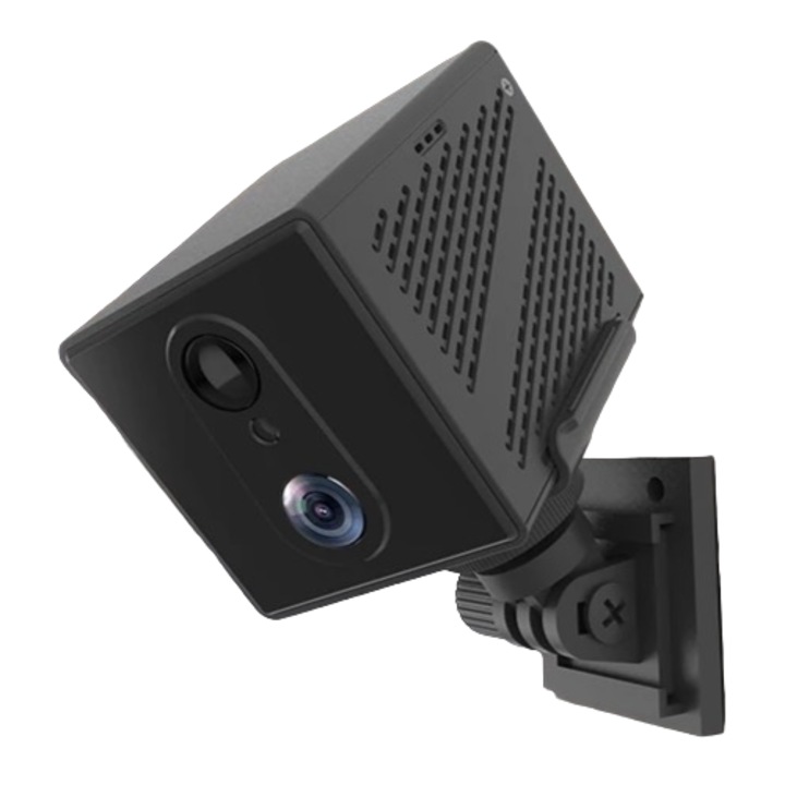 Мини камера 4G CCTV CB75 безжична 1080P черна