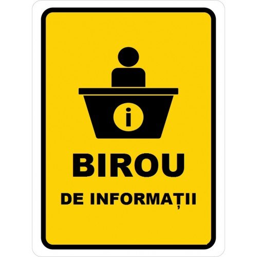 Indicator Birou de informatii, Sticker autocolant, Cri-Flo, Dimensiune ...