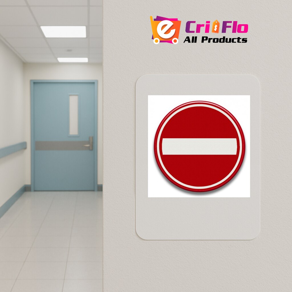 Cri Sticker Indicator cu circulatia accesul interzis, Sticker autocolant, Cri-Flo ...