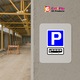 Indicator Bus parking sign, Sticker autocolant, Cri-Flo, Dimensiune A5 21x15 cm