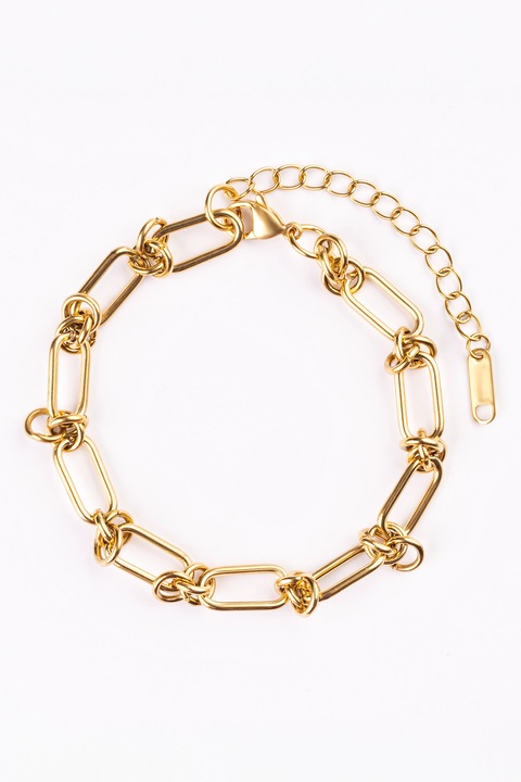 Marc Malone, Bratara din lant placata cu aur de 18K, Auriu