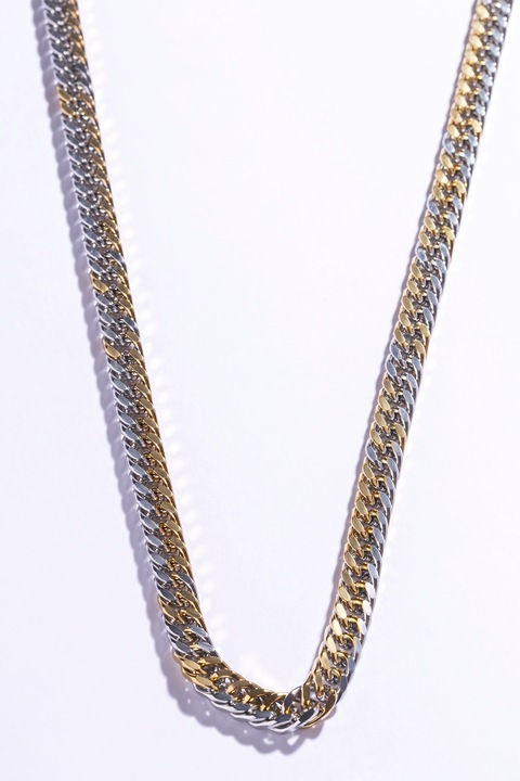 Marc Malone, 18 karátos aranybevonatú rozsdamentes acél nyaklánc, Aranyszín, Ezüstszín