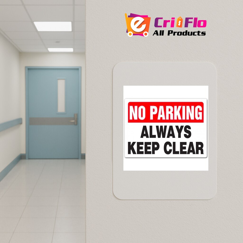 Indicator No parking always keep clear, Sticker autocolant, Cri-Flo ...