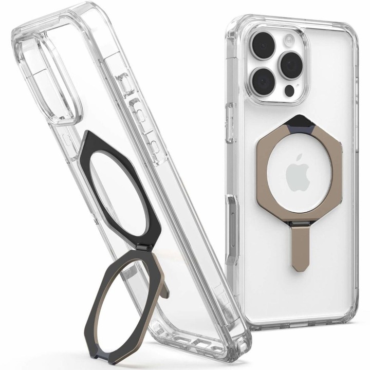 Husa de protectie UAG Plyo XTE MagSafe pentru iPhone 16 Pro Clear, Titanium