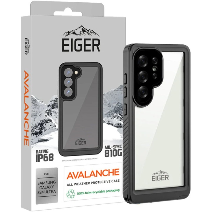 Husa de protectie Eiger Avalanche Samsung Galaxy S25 Ultra, Black