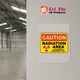 Indicator Radiation Area Authorized Only Sign, Sticker autocolant, Cri-Flo, Dimensiune A5 21x15 cm