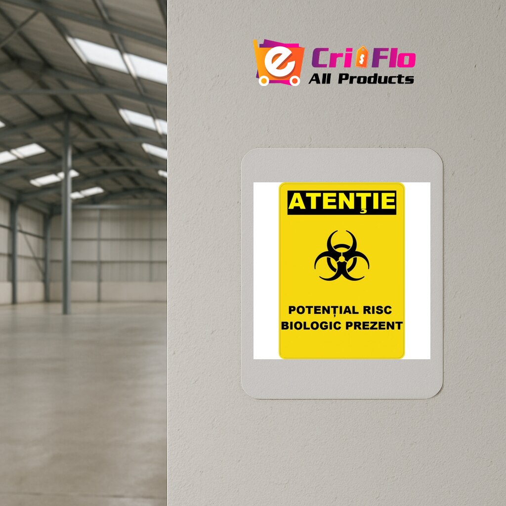 Indicator Potential risc biologic prezent, Sticker autocolant, Cri-Flo ...