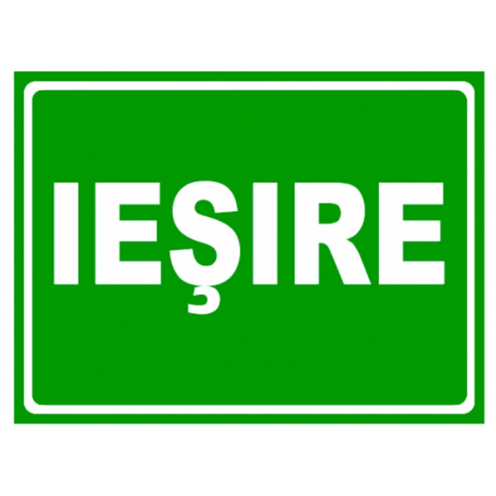 Indicator Semn de iesire, Sticker autocolant, Cri-Flo, Dimensiune A4 21x30 cm