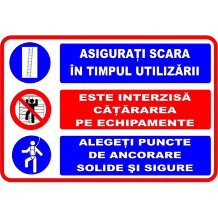 Indicator Semn industrial, Sticker autocolant, Cri-Flo, Dimensiune A4 21x30 cm