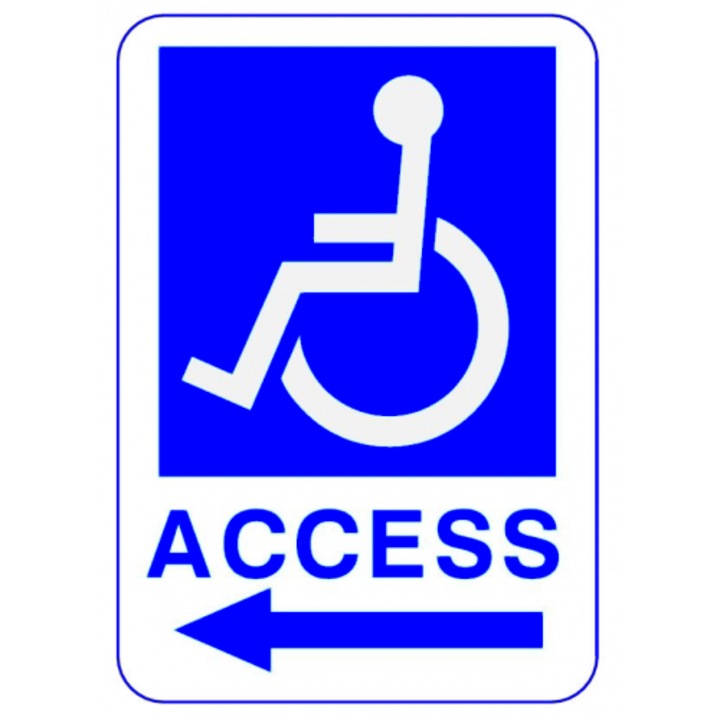 Indicator Semn pentru acces parcare, Sticker autocolant, Cri-Flo, Dimensiune A3 42x30 cm