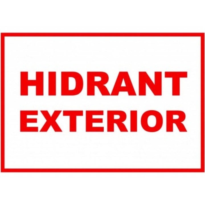 Indicator Semn pentru hidrant exterior, Sticker autocolant, Cri-Flo, Dimensiune A3 42x30 cm