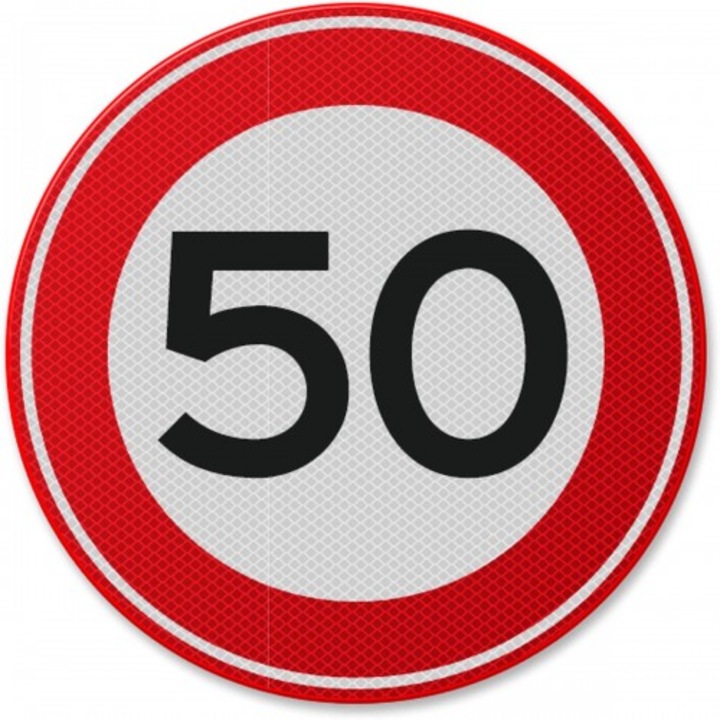 Indicator de circulatie 5 km, Sticker autocolant, Cri-Flo, Dimensiune A5 21x15 cm