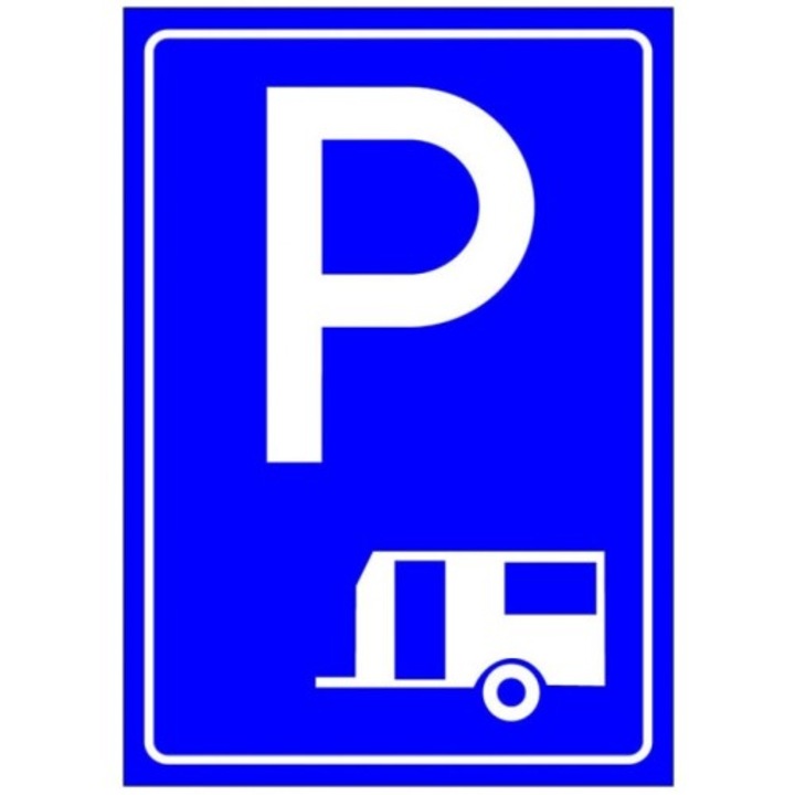 Indicator Parcari pentru caravane, Sticker autocolant, Cri-Flo, Dimensiune A3 42x30 cm