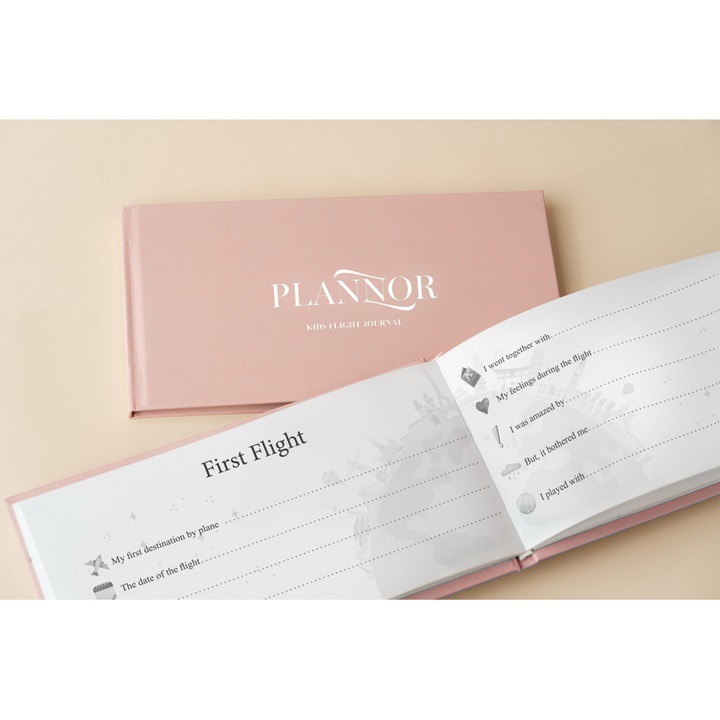 Jurnal de zbor pentru copii roz