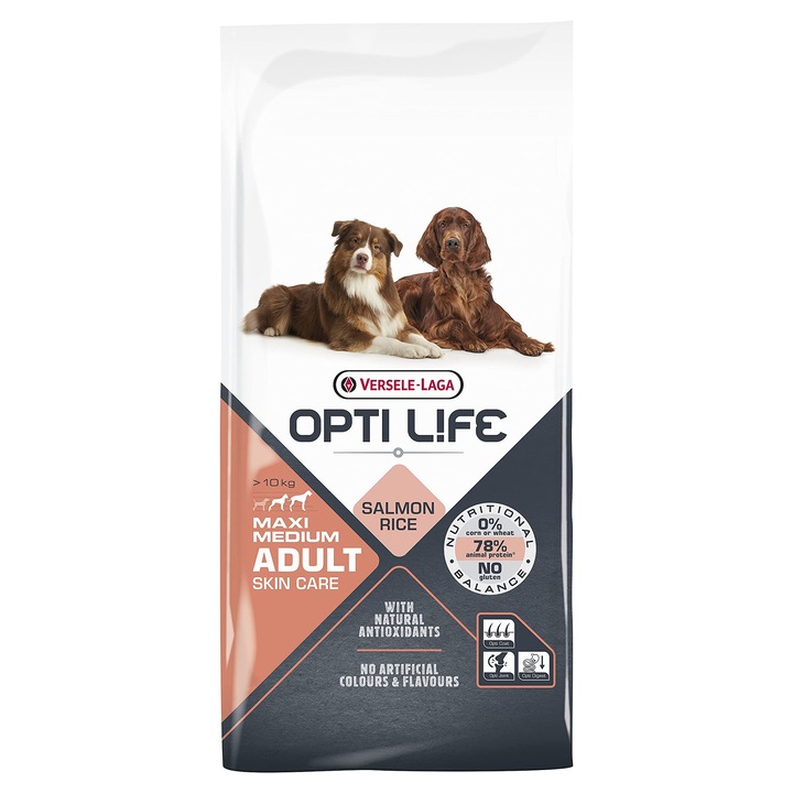 Versele-Laga Opti Life суха храна за кучета за възрастни, 12,5 кг, средни и големи, за възрастни кучета