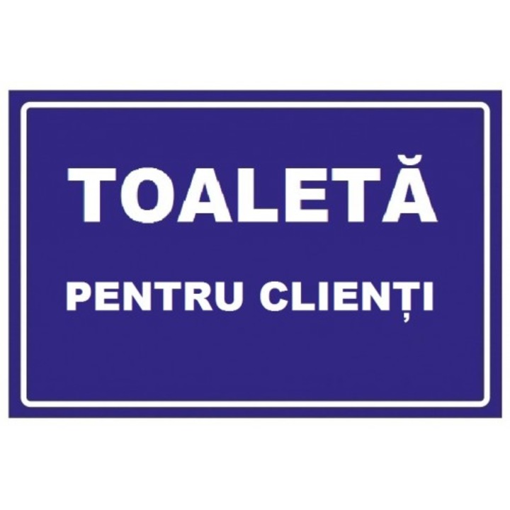 Indicator Toaleta pentru clienti, Sticker autocolant, Cri-Flo, Dimensiune A3 42x30 cm