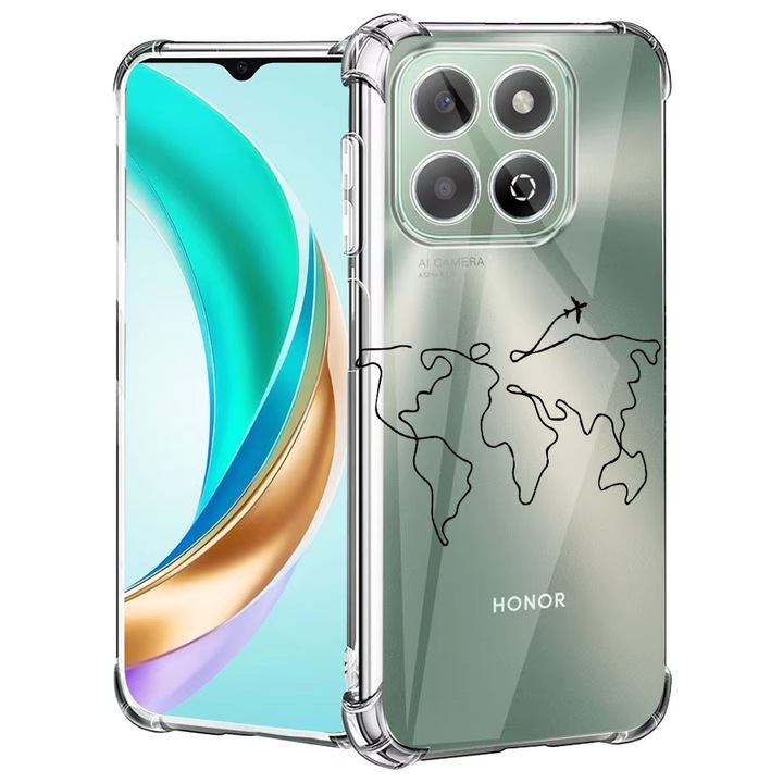 BestCase® Husa compatibila Honor X8C, Anti Shock 1.5MM, Travel, Protectie camera, ecran si colturi, 1988221 AS 733