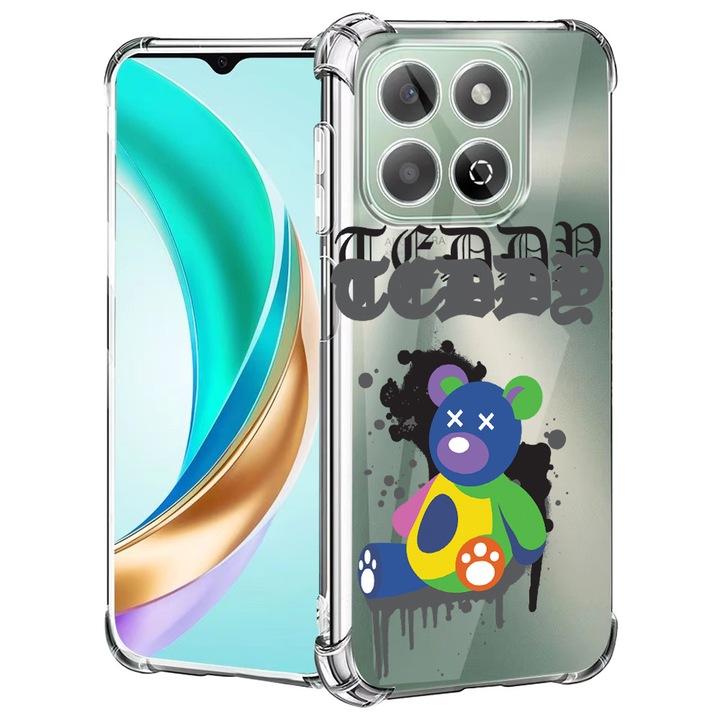 BestCase® Husa pentru Honor 400 Smart / X7d cu Design Teddy Bear Pastel Colors, Anti Shock, Reinforced 4 Corners, 2078495 AS 1567