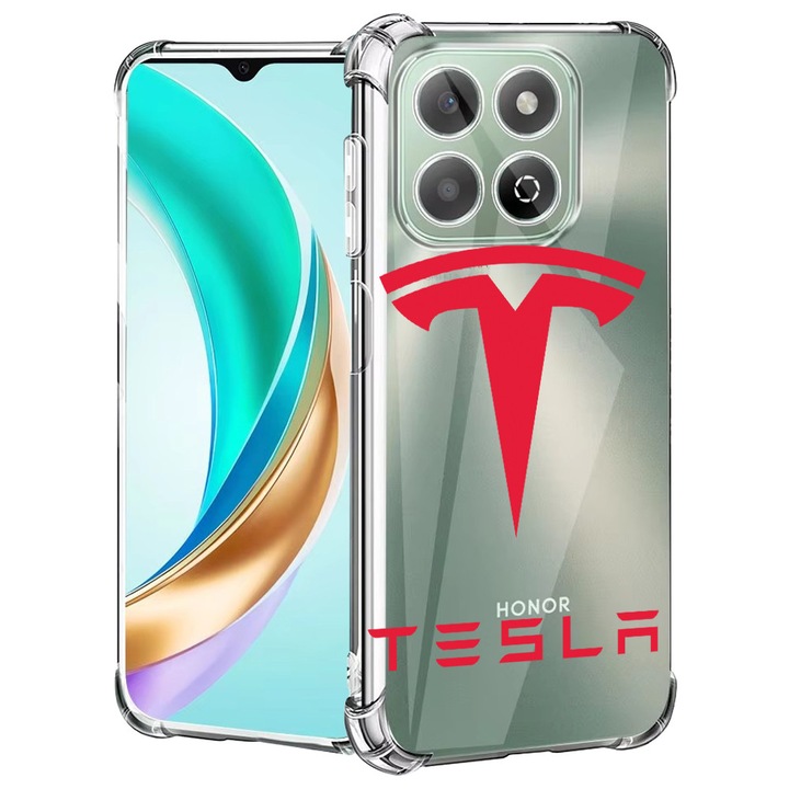 BestCase® Husa compatibila Honor X8C, Anti Shock 1.5MM, Tesla Red, Protectie camera, ecran si colturi, 1988221 AS 1711