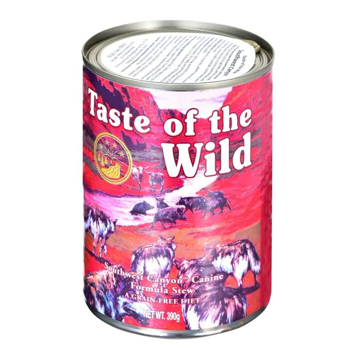 Hrana pentru câini umedă Taste of The Wild, set 12 x 390g, toate taliile, senior