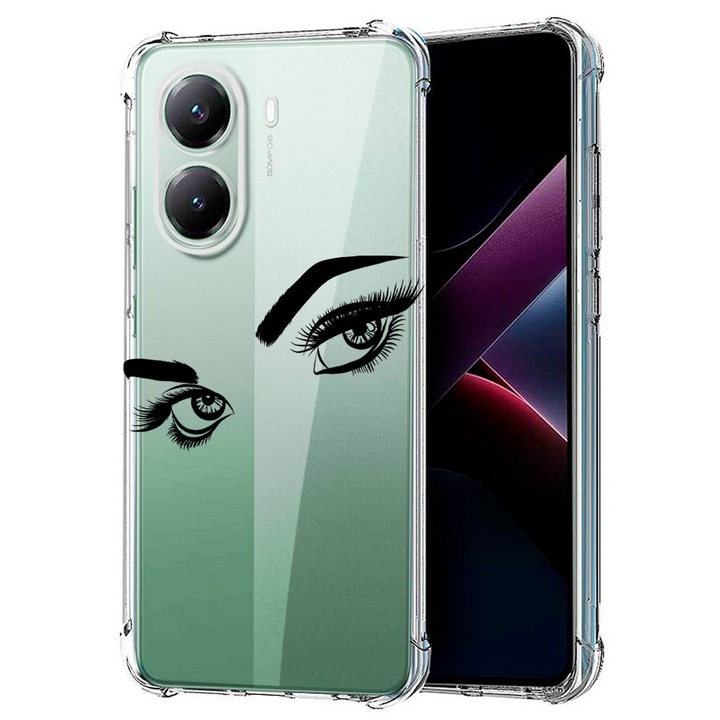BestCase® Husa compatibila Poco X7 Pro 5G, Anti Shock 1.5MM, Atractive Woman Eyes, Protectie camera, ecran si colturi, 1988230 AS 1665