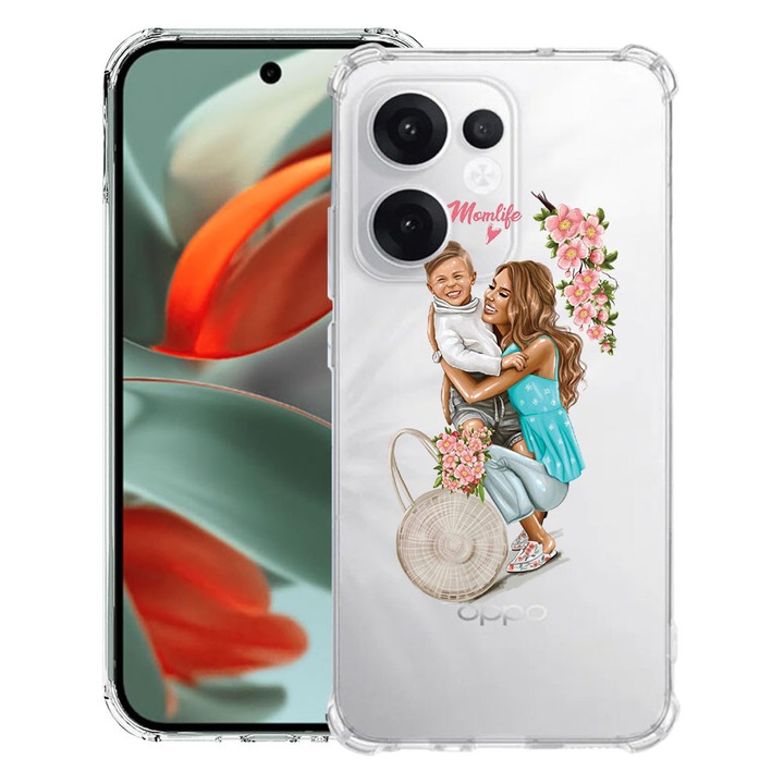 BestCase® Ütésálló tok OPPO Reno14 F / FS készülékhez, Anyai élet egy fiúval designnal, 2052058 AS 559