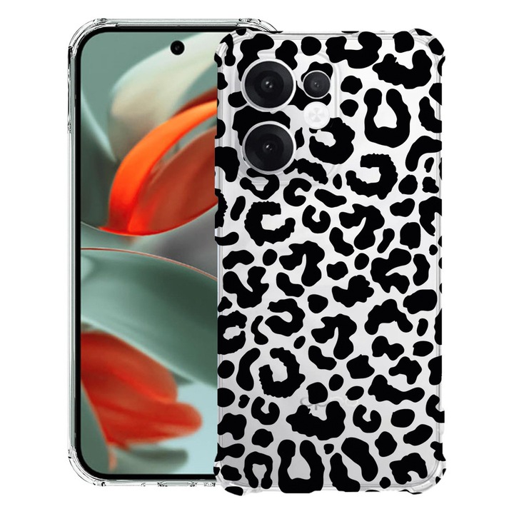 Силиконов калъф BestCase за OPPO Reno13 F 5G, Leopard, Air-Cushion Technology, 1.5MM Anti Shock, 1988247 AS 1057