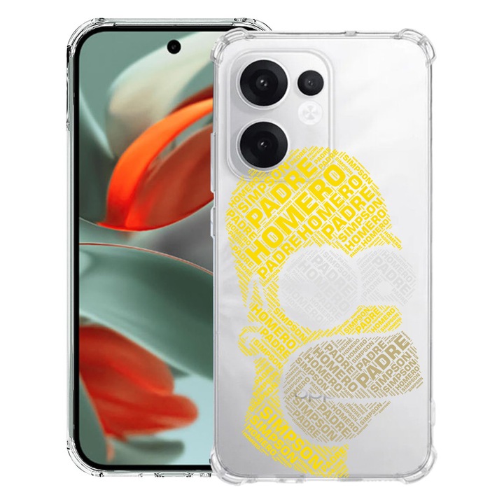 BestCase® Husa compatibila Nothing Phone (3a), Anti Shock 1.5MM, Calligraphy Homer Simpson, Protectie camera, ecran si colturi, 1988232 AS 1536