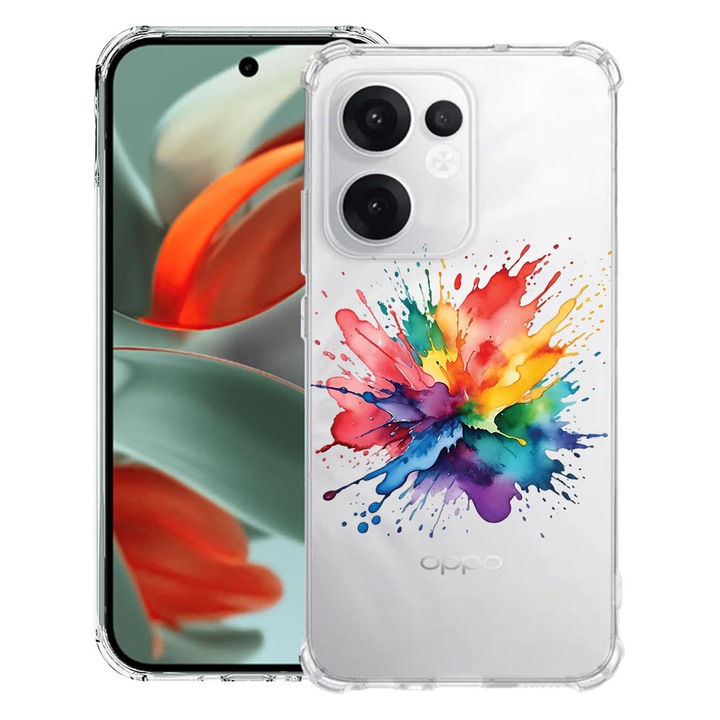 Силиконов калъф BestCase за OPPO Reno13 F 5G, Color Splash, Air-Cushion Technology, 1.5MM Anti Shock, 1988247 AS 1598