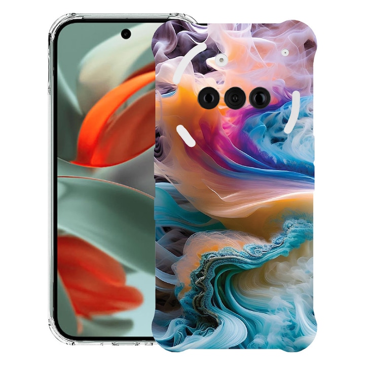 BestCase® Husa compatibila Nothing Phone (3a), Anti Shock 1.5MM, Liquid Colors, Protectie camera, ecran si colturi, 1988232 AS 1233