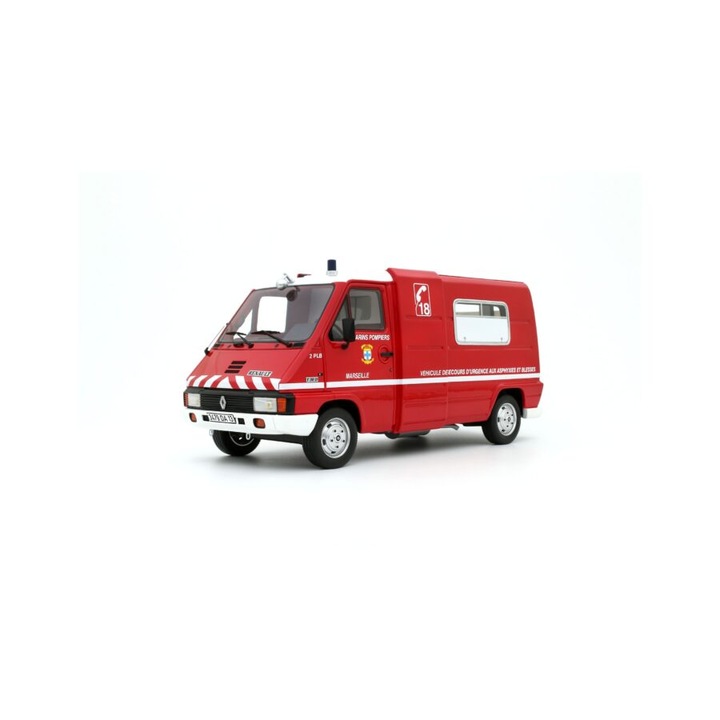 Модел на кола RENAULT MASTER T30 VSAB POMPIERS RED 1980 1:18 OTTO Models (OT1107)
